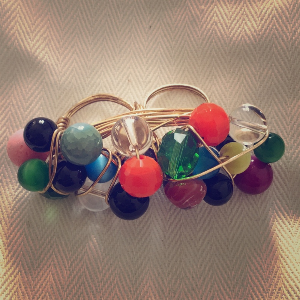 unique custom double finger ring